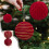Christmas Tree Ornament Set Brown Flock Balls 10cm 2 pcs 1
