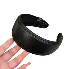 Leather Hairband Wide Brim Stylish Comfortable Daily Wear