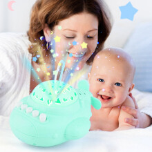 Airplane Music Box Toy with Light Projection for Kids