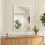 Homcom HOMCOM Wall-Mounted Bathroom Mirror, Decorative Rectangular, White 1