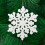 White Snowflake Christmas Ornaments 4.13 inch 3 pcs 3