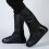 Waterproof Boot Cover Black Plastic Reusable 1 Pair XXL 5