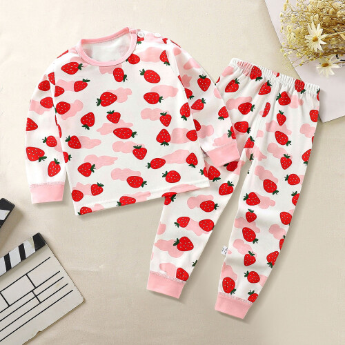 Baby Sweatshirt and Joggers Set Pink Solid Warm Long Sleeve 1