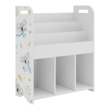 Estante de design atemporal para sala, quarto, móvel de armazenamento infantil 75 x 62 x 29 cm