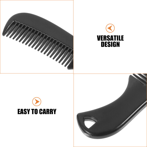 FRCOLOR Beard Comb for Men Black 10 Pcs 1