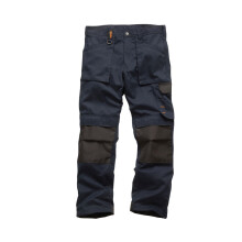 (30S, Navy) Scruffs Mens Work Trousers