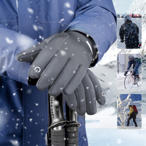 Winter Gloves Waterproof Windproof Touchscreen Compatible 1