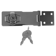 HEMOTON Cabinet Padlock Latch Lockable Door 1 Pack