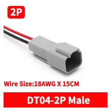 DT Connector with 15cm Wiring Harness DT06-2S/DT04-2P