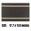 PVC Table Mats Brown Durable Washable Heat Resistant Set of 2