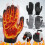 USB Heated Knitted Gloves Full-Finger Touchscreen Winter 1