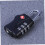 Durable TSA-Approved Zinc Alloy Luggage Lock, Black 4