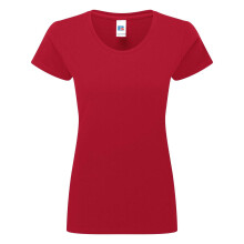 (S, Classic Red) Russell Womens/Ladies Authentic Classic T-Shirt