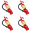 Mini Red Fire Extinguisher Iron Portable Safety Equipment 1
