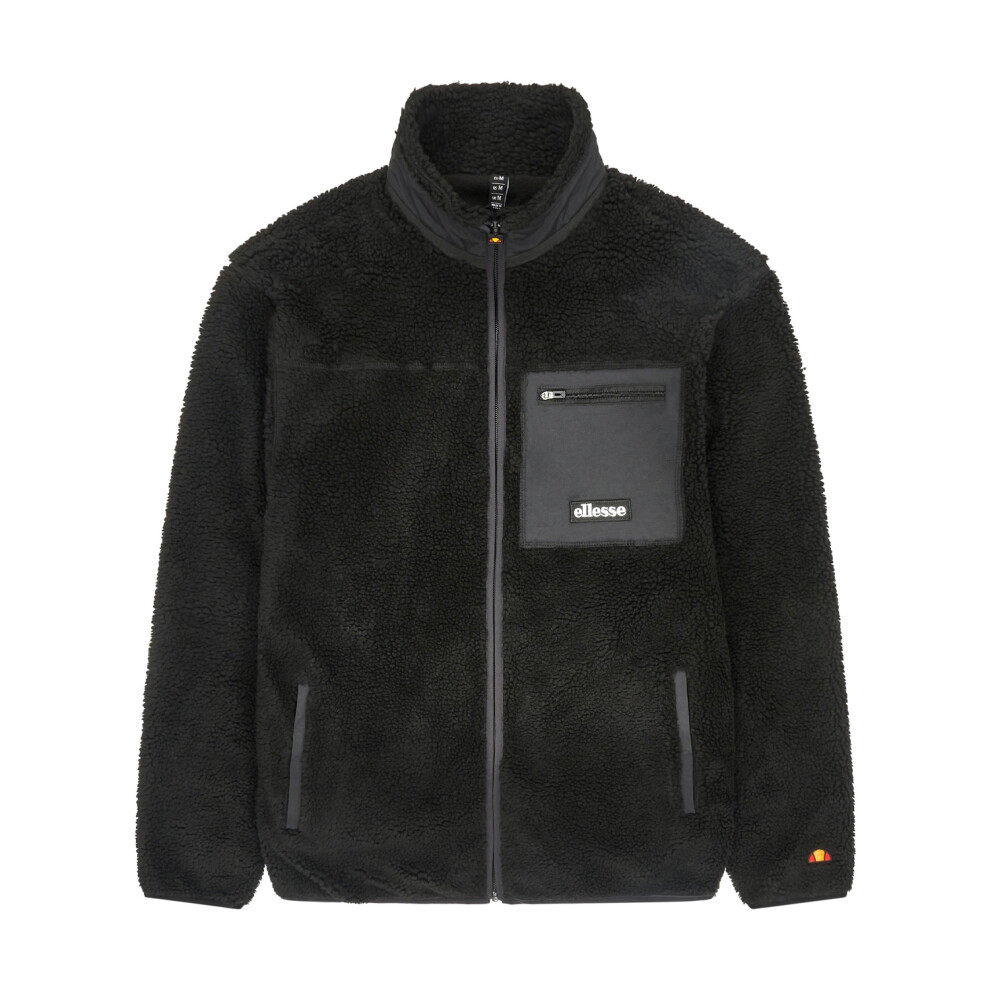 Ellesse (L, Black) Mens Este Full Zip Fleece Jacket