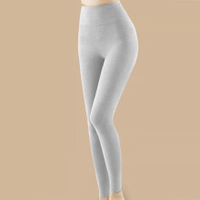 Women's High-Waisted Gray Leggings Nylon Spandex 2XL