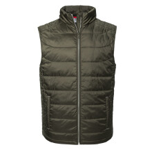 (L, Dark Olive) Russell Mens Nano Padded Body Warmer