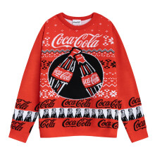 (M, Red) Coca-Cola Mens Logo Christmas Jumper