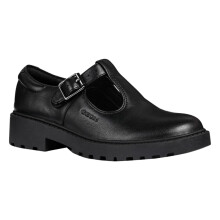 (11 UK Child, Black) Geox Girls Casey Leather Mary Janes