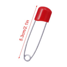 Safety Pins Nickel-Plated 50 Pcs 0.39 x 1.61 Inch