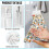 Flower Mushroom Hanging Hand Towels Set 3pc Absorbent 6