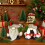 Handmade Christmas Plush Gnome Decor with Knitted Hat and 1