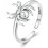 Sterling Silver Spider Ring Adjustable Open Stacking Ring 1