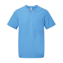(4XL, Ceil Blue) Onna Mens Limitless Stretch Work Tunic