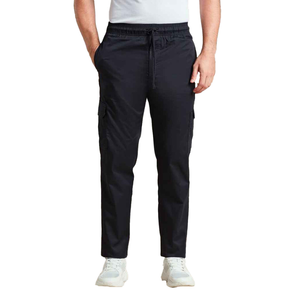 Premier (5Xl, Black) Unisex Adult Essential Cargo Pocket Chef Trousers