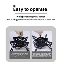 BUERK Portable Camping Stove, Windproof Outdoor Gas Burner, for Tourist, BBQ Compatible Portable,