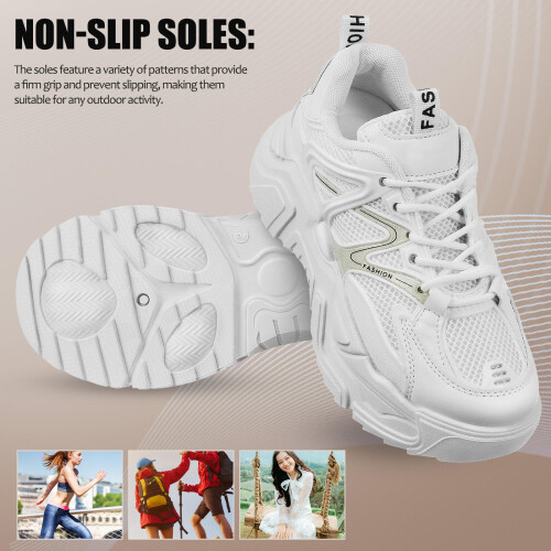 Women's Athletic Shoes Chunky Design 1 Pair 2