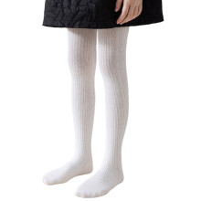 Toddler Girls Tights Ultra Soft Footed Leggings White 3-5