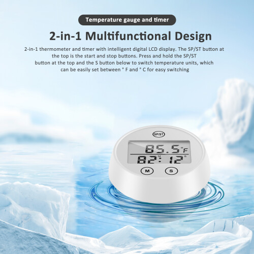 Digital Water Thermometer Waterproof 2-in-1 2