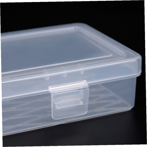Small Transparent Plastic Tool Storage Box with Hanging Hole 1