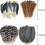 Natural Feathers Bulk Pack 40 pcs 4 styles 2