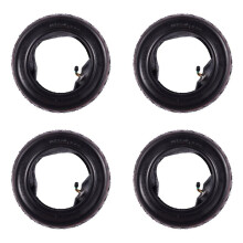 4X Roue de Pneu de Scooter 10X2.5 Avant / Arrière Solide avec Remplacement de la Chambre à Air pour Pneu de Rechange pour Bricolage Électrique de