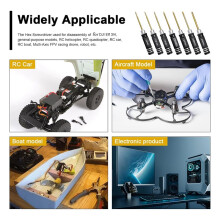 RC Tool Kit Set Hex Driver 0.9mm 1.27mm 1.5mm 2mm 2.5mm & Phillips Screwdriver 3mm 4mm for Axial SCX24