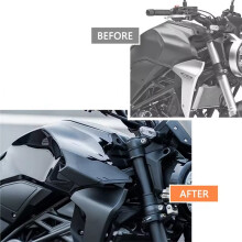 Motorcycle Accessories Side Winglet Spoiler Wind Flow Fixing Wing Front Fairing for CB300R 2024 CB300 R 2019-2025