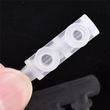 30 Pcs F-Type Three Way Connector PP Side 2.4mm Water Pipe Joint Aquarium Fish Tank Hose Pagoda Water Separator