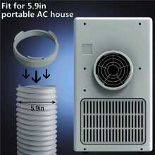 5.9inch Portable Air Conditioner Exhaust Hose Coupler Air Conditioning Accessories for AC Exhaust Hose Coupler Extension