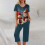 Women's Summer 2-Piece Workout Set Blue XL 2