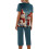 Women's Summer 2-Piece Workout Set Blue XL 5