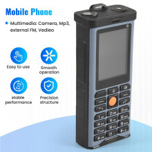 Rugged Outdoor Mobile Phone Power Long Standby Antenna Good Signal Four Sim Cards 3D Box Speaker Ebook -Light