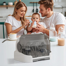Baby Bottle Organizer, Covered Storage Box for Bottles - Dustproof Container for Breast Milk and Kitchen, Bathroom