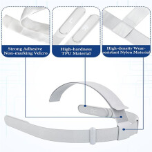 Strap for  Quest 2 VR Headset, Replacement  Strap for Meta Quest 2 VR Headband Strap with Joystick Caps A