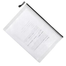 24pcs Mesh Zipper Pouch Bags, Plastic Zipper Bag for Organizing 13.5x9.5 Inches Letter Size, A4 Size