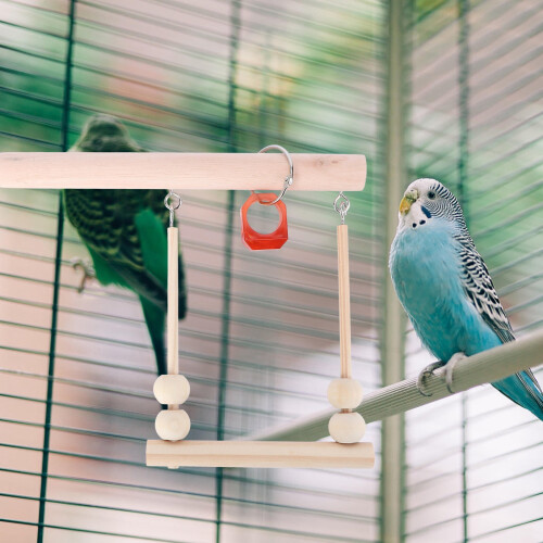 Parrot Cage Swing Stand Khaki 20 x 16 cm 2