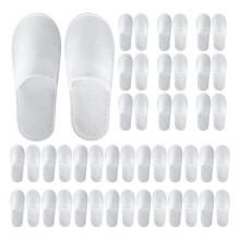 30 Pairs Disposable Slippers for Guests,Bulk Slippers for Hotel,Spa,Travel,Shoeless Home,Spa Slippers with Pouch