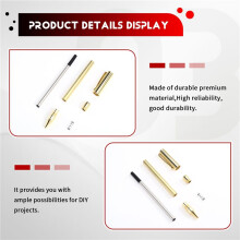 Pensets voor Houtdraaien 10-Pack Slimline Rollerball Draaigereedschap Twist Set Draaibank Draaigereedschap Goud