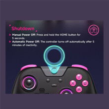 Draadloze Gamingcontroller -Gamepad voor PC Telefoon TV Steam RGB Hall-Effect Joystick